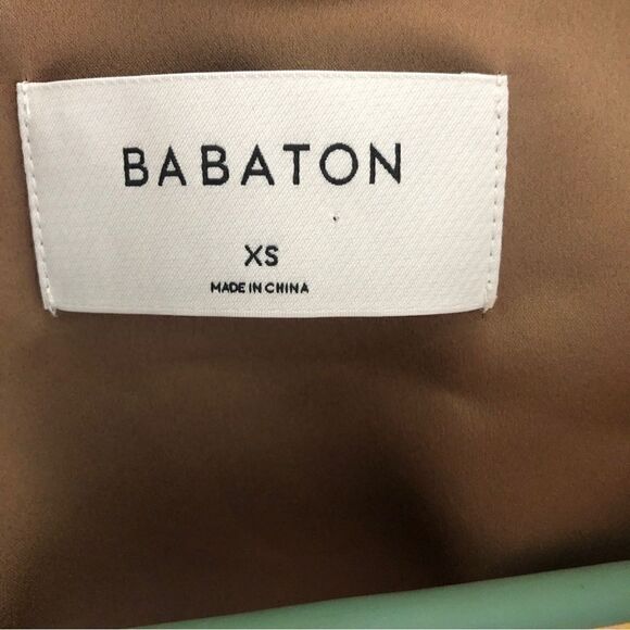 Babaton‎ Vegan Leather Button Down Jacket Shirt Top - Picture 2 of 5